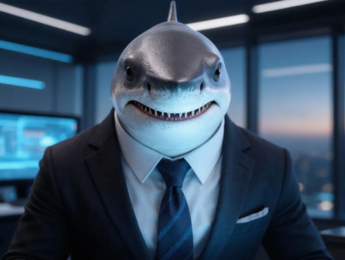 Nano the shark, Mark's mascot