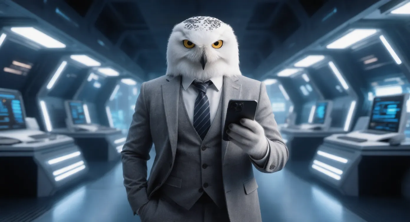 Oracle the eagle, FactorIT's mascot for vigilant infrastructure oversight